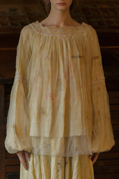 MUTEDANCE Double layer silk top MD21SS52